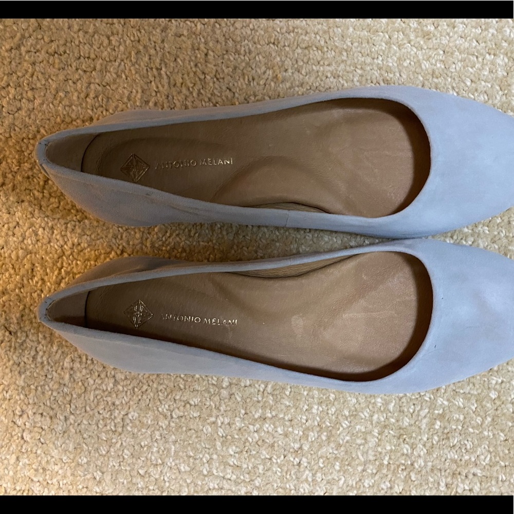 Antonio Melani grey suede slippers